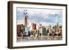 New York Architecture II - In the Style of Oil Painting-Philippe Hugonnard-Framed Giclee Print