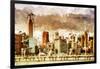 New York Architecture III - In the Style of Oil Painting-Philippe Hugonnard-Framed Giclee Print