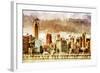 New York Architecture III - In the Style of Oil Painting-Philippe Hugonnard-Framed Giclee Print