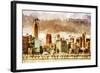 New York Architecture III - In the Style of Oil Painting-Philippe Hugonnard-Framed Giclee Print