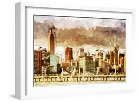 New York Architecture III - In the Style of Oil Painting-Philippe Hugonnard-Framed Giclee Print