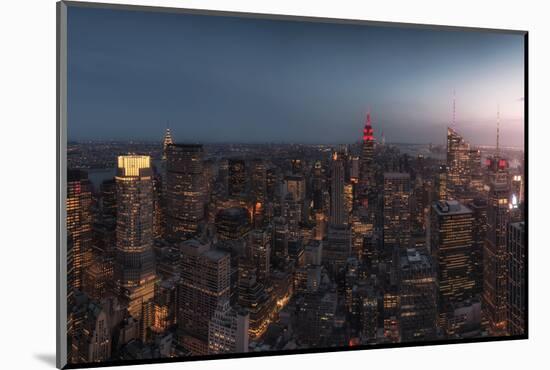 New York at Dusk-David Martin Castan-Mounted Photographic Print