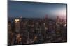 New York at Dusk-David Martin Castan-Mounted Photographic Print