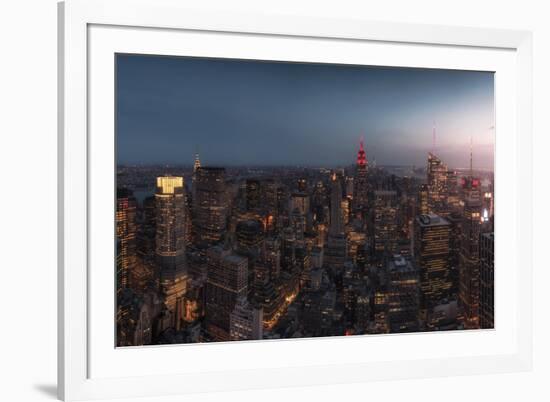 New York at Dusk-David Martin Castan-Framed Photographic Print