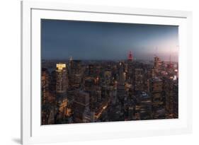 New York at Dusk-David Martin Castan-Framed Photographic Print