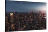 New York at Dusk-David Martin Castan-Stretched Canvas