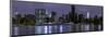 New York at Night Panorama-null-Mounted Art Print