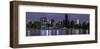 New York at Night Panorama-null-Framed Art Print