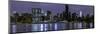 New York at Night Panorama-null-Mounted Art Print