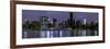 New York at Night Panorama-null-Framed Art Print