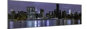 New York at Night Panorama-null-Mounted Art Print