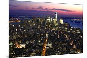 New York at Night VIII-James McLoughlin-Mounted Photographic Print