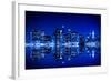 New York at Night with Blue Hue-Evgeny_D-Framed Photographic Print