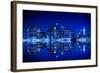 New York at Night with Blue Hue-Evgeny_D-Framed Photographic Print