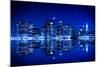 New York at Night with Blue Hue-Evgeny_D-Mounted Photographic Print