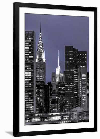 New York at Night-null-Framed Premium Giclee Print