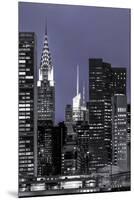 New York at Night-null-Mounted Premium Giclee Print