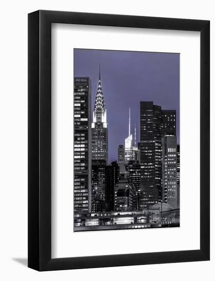 New York at Night-null-Framed Art Print