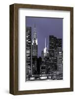 New York at Night-null-Framed Art Print