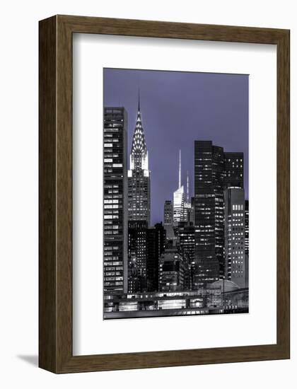 New York at Night-null-Framed Art Print