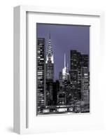 New York at Night-null-Framed Art Print