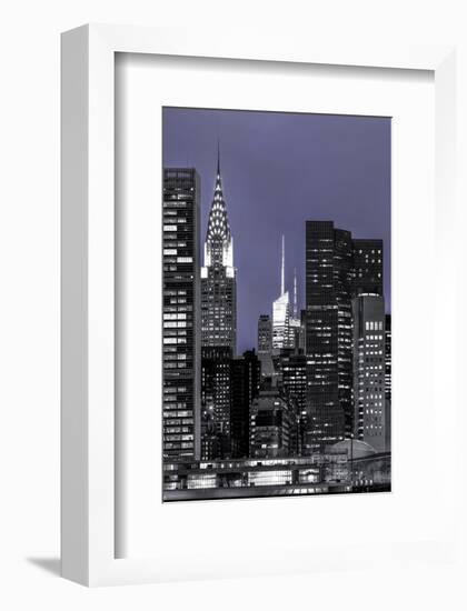 New York at Night-null-Framed Art Print