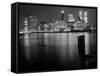 New York at Night-null-Framed Stretched Canvas