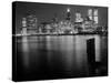 New York at Night-null-Stretched Canvas