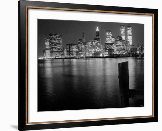 New York at Night-null-Framed Photographic Print