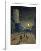 New York at Night-Louis Michel Eilshemius-Framed Giclee Print