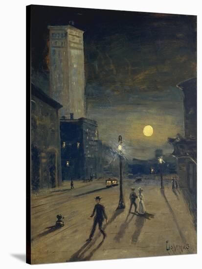 New York at Night-Louis Michel Eilshemius-Stretched Canvas