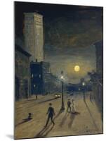 New York at Night-Louis Michel Eilshemius-Mounted Giclee Print