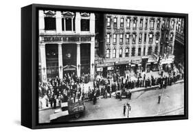 New York: Bank Run, 1930-null-Framed Stretched Canvas