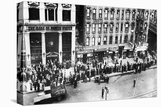 New York: Bank Run, 1930-null-Stretched Canvas