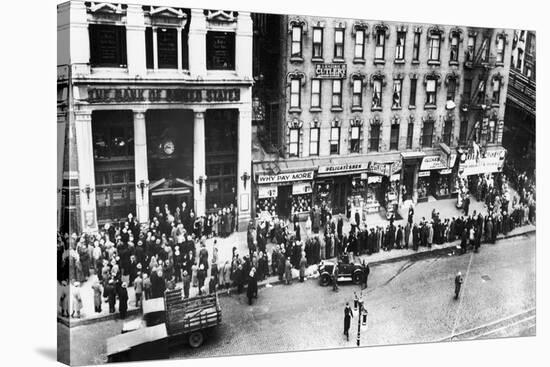 New York: Bank Run, 1930-null-Stretched Canvas