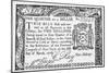 New York Banknote, 1776-null-Mounted Giclee Print