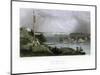 New York Bay as Seen from the Telegraph Station, USA, 1838-R Wallis-Mounted Giclee Print