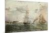 New York Bay, Castle Clinton, circa 1875-James Abbott McNeill Whistler-Mounted Giclee Print