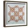 New York Beauty Coverlet, American, Pieced, Quilted and Appliqued Cotton, Circa 1870-null-Framed Giclee Print