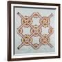 New York Beauty Coverlet, American, Pieced, Quilted and Appliqued Cotton, Circa 1870-null-Framed Giclee Print