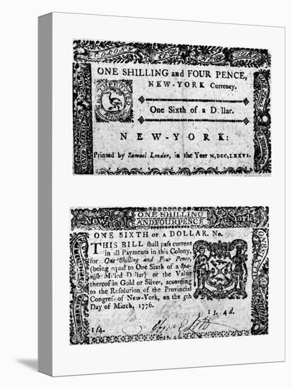 New York Bill, 1776-null-Stretched Canvas