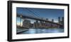 New York - Blue Hour over Manhattan-Michael Jurek-Framed Art Print