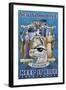 New York Blue, Keep It Blue-Richard Kelly-Framed Art Print