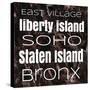 New York Boroughs I-Elizabeth Medley-Stretched Canvas