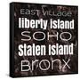 New York Boroughs I-Elizabeth Medley-Framed Stretched Canvas