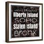 New York Boroughs I-Elizabeth Medley-Framed Art Print