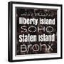 New York Boroughs I-Elizabeth Medley-Framed Art Print