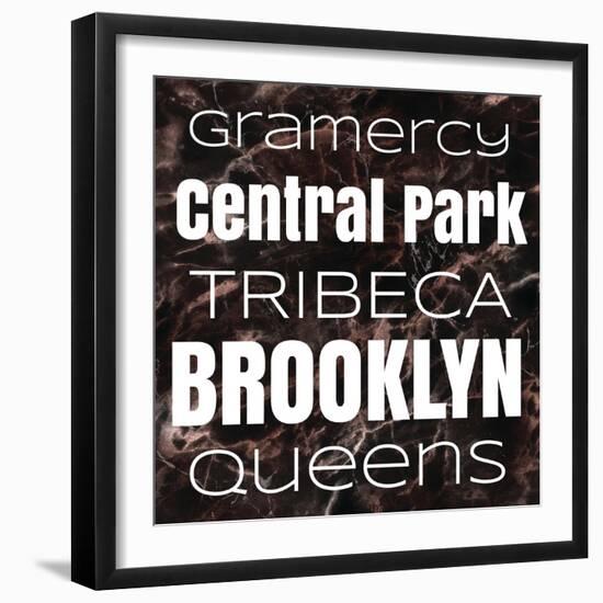 New York Boroughs II-Elizabeth Medley-Framed Art Print