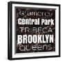 New York Boroughs II-Elizabeth Medley-Framed Art Print