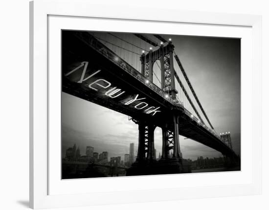 New York Bridge-Blonde Attitude-Framed Art Print